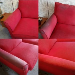 before after upholstery cleaning