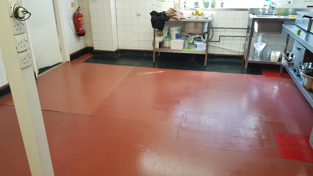 Safety floor clean